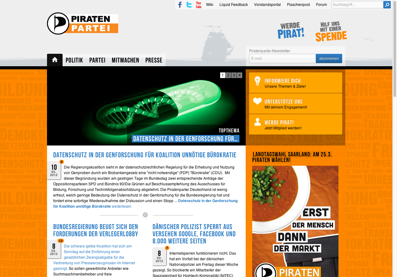 Piratenpartei Deutschland - Klarmachen zum Ändern!