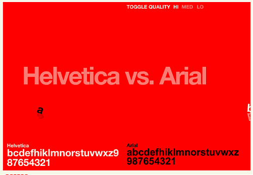 Helvtica vs. Arial